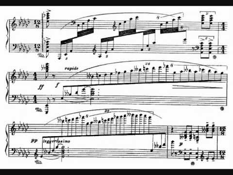 Respighi, Notturno for piano (1904), with score