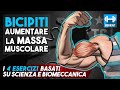 BICIPITI come AUMENTARE MASSA MUSCOLARE - basato sulla SCIENZA e BIOMECCANICA [ NO macchinari ]