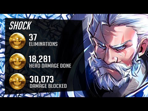 Shock Carry Reinhadt - 37 elims! 18k DMG! [ Overwatch Season 26 Top 500 ]