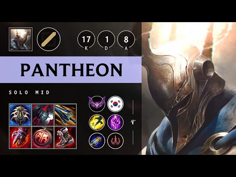 Pantheon Mid vs Anivia: Legendary - KR Master Patch 14.18