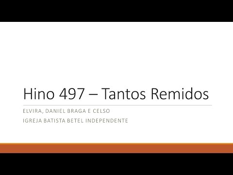 hino 497 - Tantos Remidos
