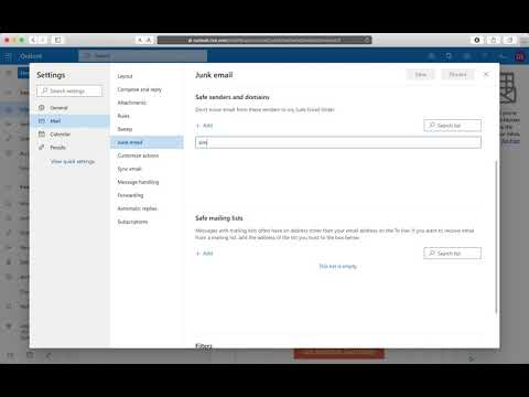 How to set up filter in Hotmail