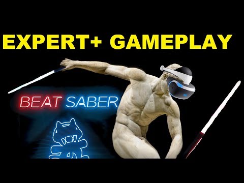 Beat Saber PSVR - Expert+ Gameplay