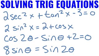 Solving Trig Equations Using Identities