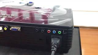 How to set the sound of the laptop from the projector output