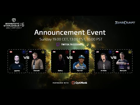 BSL16 Announcement Showmatch: TerrOr vs Sziky - bo5 - StarCraft:Remastered