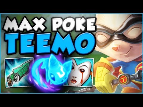 WTF?? ONE TEEMO Q DOES HOW MUCH DAMAGE?! NEW MAX POKE TEEMO TOP GAMEPLAY SEASON 8! League of Legends