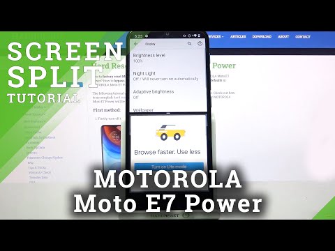 MOTOROLA Moto E7 Power – Use Split Screen / Double Display Option