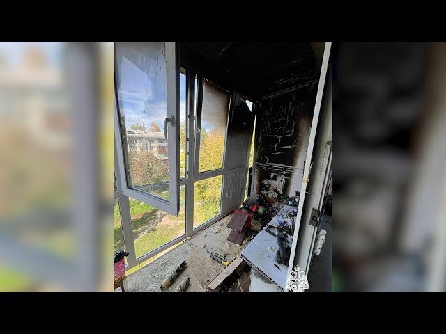 В одной из многоэтажек Ангарска произошёл пожар