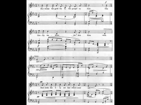 Roger Quilter, 'Now sleeps the crimson's petal' op. 3/II