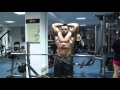 Flexing at gym - condition start ,5 weeks out Mr.Olympia Amateur