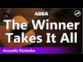 ABBA The Winner Takes It All Karaoke Acoustic