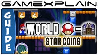 New Super Mario Bros. 2:  Mushroom World Ghost House Star Coin Guide & Walkthrough (Nintendo 3DS)