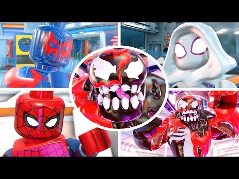 LEGO Marvel Super Heroes 2 Walkthrough Part 11 - Survive the Symbiotes Genetic Lab & Defeat Carnom