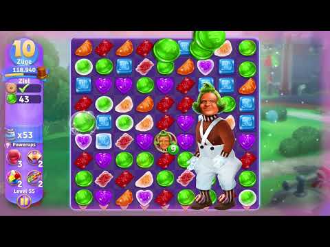 Wonka's World of Candy Level 55 no booster [Gameplay Walkthrough] [Zynga]