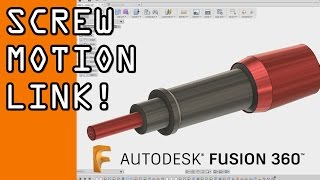 Fusion 360 Joints & Motion Link Tutorial: Micrometer Screw! FF77