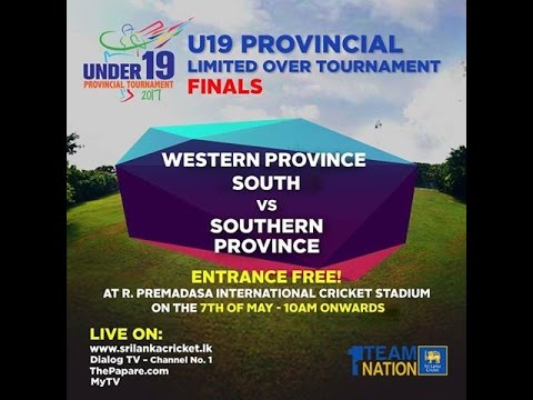 U19 Provincial Tournament Final - Southern Province vs Western Province South