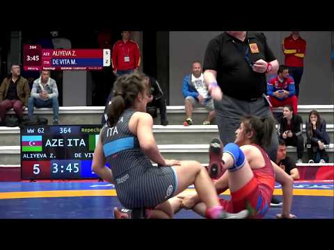 Repechage WW - 62 kg: Z. ALIYEVA (AZE) v. M. DE VITA (ITA)