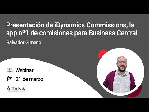 Presentacin de iDynamics Commissions, la app n1 de comisiones para Business Central