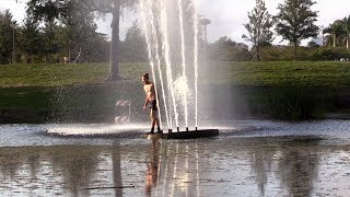 Taking a Shower in a Pond