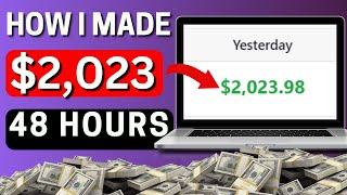 How I Made $2,023 In 48 Hours | Affiliate Marketing FREE Traffic Tutorial (Warrior Plus) thumbnail