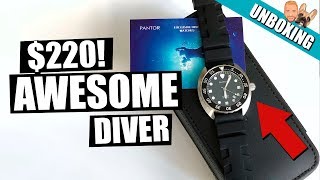 Affordable Pantor Nautilus Diving Watch Unboxing