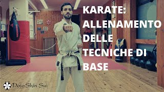 Karate: allenamento delle tecniche di base