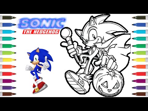 Sonic the Hedgehog Halloween Coloring Page| RUD/Elektronomia-Rollercoaster [NCS Release]