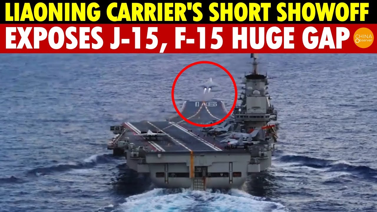 Fake Strength Exposed! Liaoning Carrier's Short-Lived Showoff Reveals Huge Gap Between J-15 and F-15