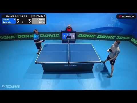 15:55 Andrii Rehush 2-3 Oleksii Mitla 22.04.2023 TT Euro.Cup Ukraine Master. Table 3