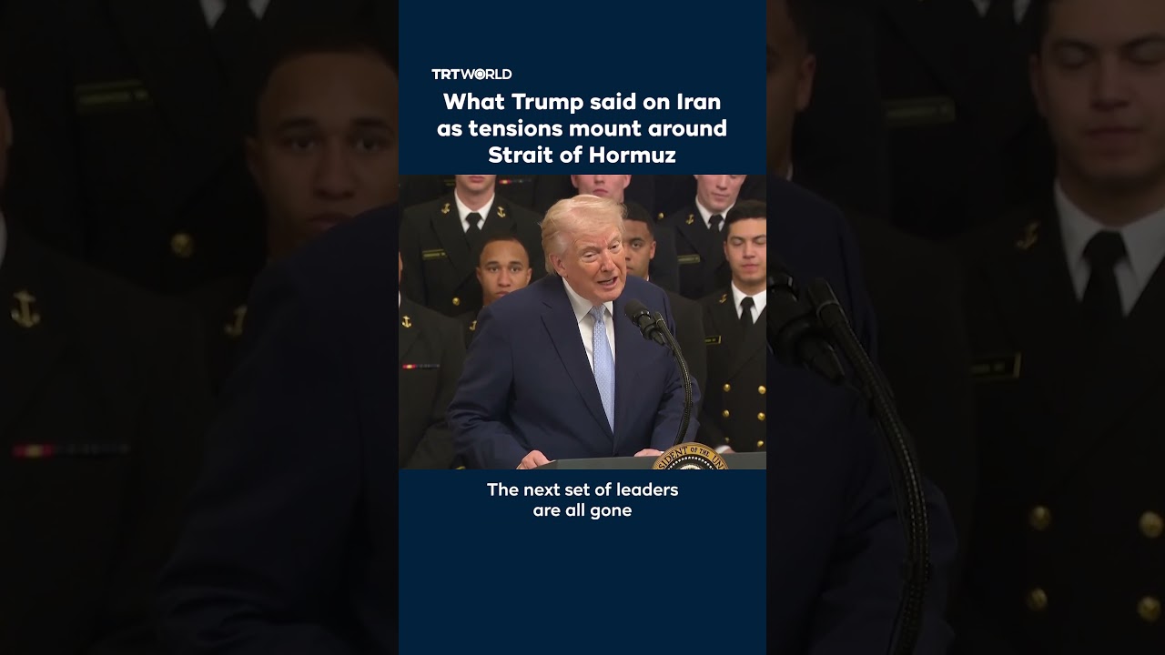 Video | What Trump said on Iran as tensions mount around Strait of Hormuz