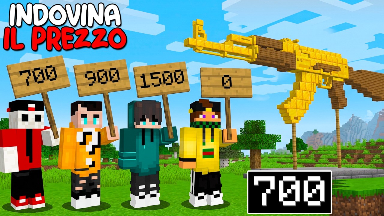 INDOVINA IL PREZZO dell'ARMA SU MINECRAFT