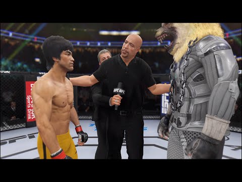 Bruce Lee vs. Grey Wolf - EA Sports UFC 4 - Dragon Fight 🔥🐲