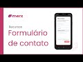 Conheça O Formulário De Contato Fale Conosco Do Mini Site Do Merx