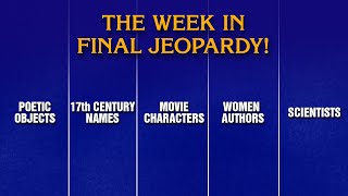 A Week in Final Jeopardy!: 11/17/25-11/21/25 | JEOPARDY!