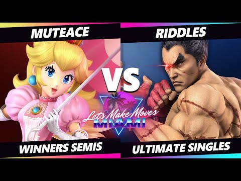 Let's Make Moves Miami - MuteAce (Peach) Vs. Riddles (Kazuya) SSBU Ultimate Tournament