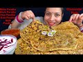 Eating Aloo Matar Paratha Gobhi Paratha Muli Paratha Mirchi Paratha Paneer Paratha Mukbang Show