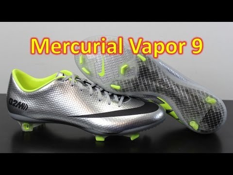 Nike Mercurial Vapor 9 02M Metallic Silver/Black/Volt - Unboxing + On Feet