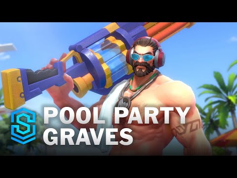 Pool Party Graves Wild Rift Skin Spotlight