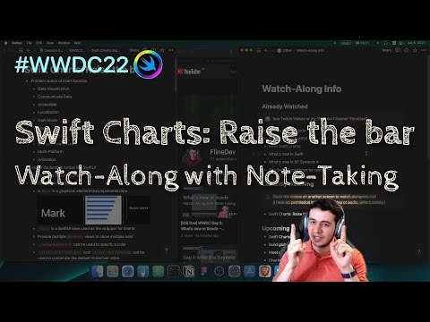 [iOS Dev] WWDC22 Session: Swift Charts: Raise the bar – Watch-Along with Note-Taking thumbnail