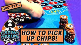 Roulette Chipping - How To Pick Up Chips - Tips - CASINO DEALER