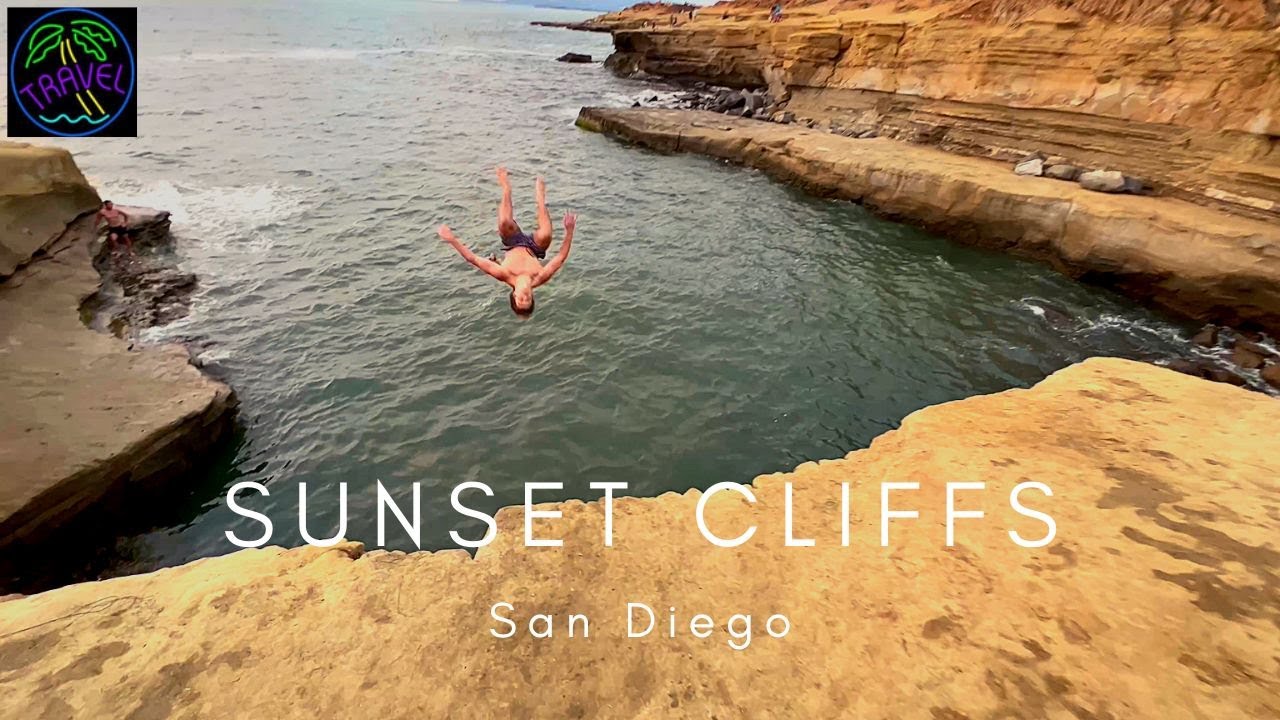 🇺🇸 CLIFF JUMPING at Sunset Cliffs in San Diego SUMMER 2022