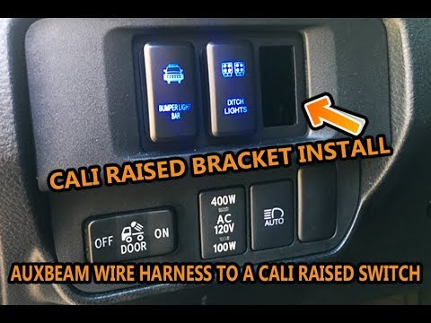 HOW TO INSTALL + WIRE CALI RAISED OEM SWITCH & SWITCH PANEL ON A 2016 + TOYOTA TACOMA TRD