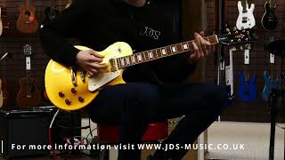 Video thumbnail for No Talking! Just Tones! Vintage V100M Mini Double Coil ReIssued Electric Guitar ~ Gold Top by JDS Music