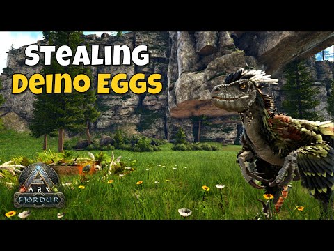 Stealing Max Level Deino Eggs Ep. 11 | Ark Fjordur