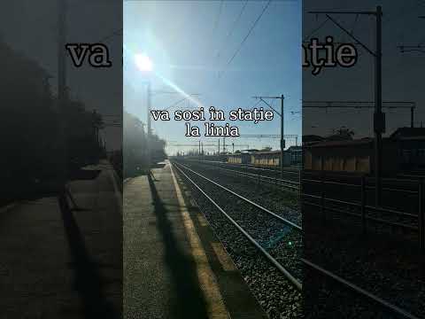 Anunț tren R 8121 în gara Chitila