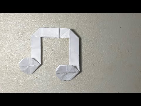 Origami Music Note (Eighth Note) Simple and Easy! 😎