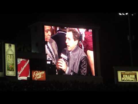 2010 BCS Trophy Presentation - Alabama Crimson Tide National Champions