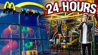 24 HOUR OVERNIGHT in MCDONALDS PLAYPLACE | MOST FUN / INSANE MCDONALDS PLAY PLACE EVER
