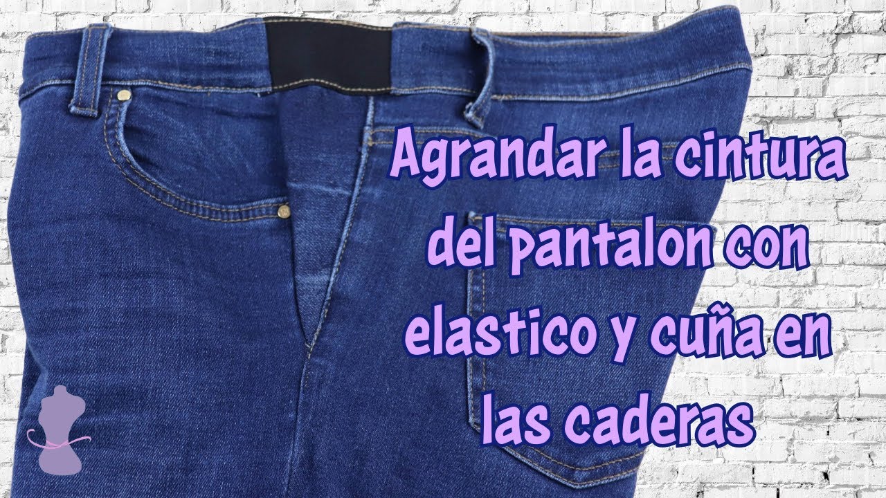Watch Agranda la cintura del pantalón con elástico y cuñas en las caderas Now Agranda la cintura del pantalón con elástico y cuñas en las caderas